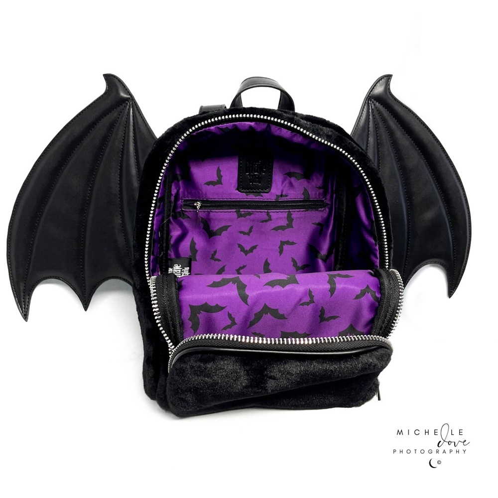 Doom Daze Bat Mini Backpack - Picture 2 of 3